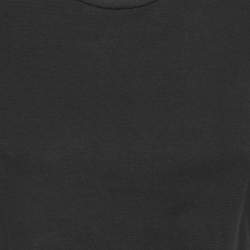 مملوكة مسبقًا Alexander McQueen Black Cotton Layered Corset T-Shirt S