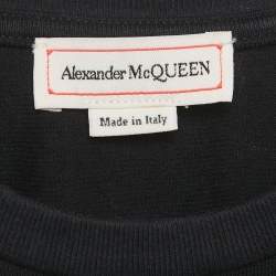 مملوكة مسبقًا Alexander McQueen Black Cotton Layered Corset T-Shirt S
