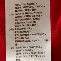 مملوكة مسبقًا Alexander McQueen Red Wool Blend Paneled Mini Dress M