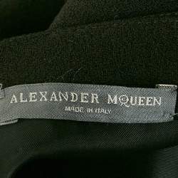 مملوكة مسبقًا فستان ألكساندر ماكوين ميني بلوك خليط صوف أحمر مقاس متوسط (ميديم)