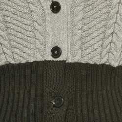 مملوكة مسبقًا فستان ألكسندر ماكوين صوف كشمير رمادي قصير محبوك مقاس متوسط - ميديوم