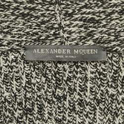 Pre Owned بلوفر أليكساندر ماكوين تريكو رمادي مزدوج الصدر مقاس متوسط (ميديم)