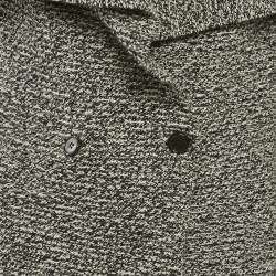 Pre Owned بلوفر أليكساندر ماكوين تريكو رمادي مزدوج الصدر مقاس متوسط (ميديم)