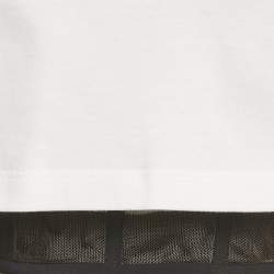 Pre Owned تي شيرت كورسيه ألكسندر ماكوين قطن أبيض/أسود مقاس صغير - سمول