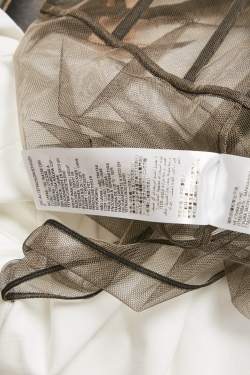 Pre Owned تي شيرت كورسيه ألكسندر ماكوين قطن أبيض/أسود مقاس صغير - سمول