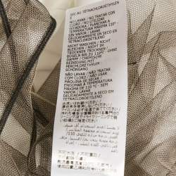 Pre Owned تي شيرت كورسيه ألكسندر ماكوين قطن أبيض/أسود مقاس صغير - سمول