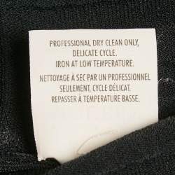 مملوكة مسبقًا Alexander McQueen Black Stretch Knit Flared Top S