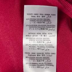 مملوكة مسبقًا Alexander McQueen Pink Knit Crochet Inset Mini Dress M