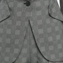 Pre Owned Alexander McQueen Monochrome Houndstooth Blazer & Shorts Set XS/S