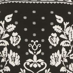 مملوكة مسبقًا Alexander McQueen Black Floral Embossed Knit Crop Top M