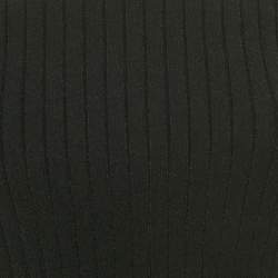 Pre Owned توب ألكسندر ماكوين أسود محبوك مضلع بقصات مكشوفة مقاس متوسط (ميديم)