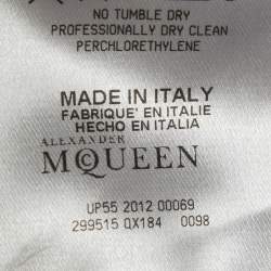 Pre Owned Alexander McQueen Green Jersey Pleated Sleeveless Midi Dress M