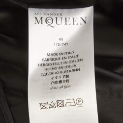 Pre Owned Alexander McQueen Black Crepe Wide Leg Trousers M