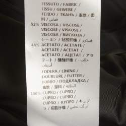 Pre Owned Alexander McQueen Black Crepe Wide Leg Trousers M