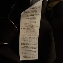 مملوكة مسبقًا Alexander McQueen Black Denim Ruffled Asymmetric Dress M