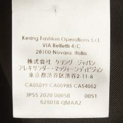 Pre Owned فسستان ألكسندر ماكوين جينز أزرق غامق غير متماثل موسع مقاس صغير (سمول)