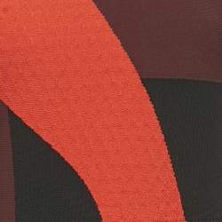 Pre Owned فستان ألكساندر ماكوين تريكو بنمط كولور بلوك متعدد الألوان ممدود غير متماثل مقاس صغير (سمول)