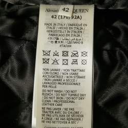 Pre Owned Alexander McQueen Red Real Lamb Leather Jacket M