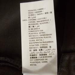 مملوكة مسبقًا Alexander McQueen Black Denim Embellished Jeans S/Waist 30"