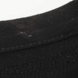 Pre Owned Alexander McQueen Black Knit Embellished Top S