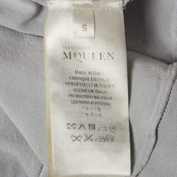 مملوكة مسبقًا فستان أليكسندر ماكوين أزرق مطاطي قصير مقاس صغير - سمول