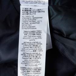 مملوكة مسبقًا بليزر ألكسندر ماكوين أزرق كحلي صوف بحافة كشكشة بزر واحد مقاس وسط (ميديوم)