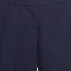 مملوكة مسبقًا Alexander McQueen Blue Cotton Formal Trousers S