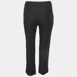 Pre Owned Alexander McQueen Black Wool Blend Straight Fit Trouser M