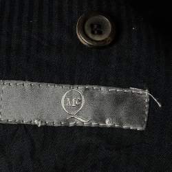 Pre Owned Alexander McQueen Brown Houndstooth Cotton Blend Blazer M