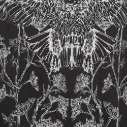 Pre Owned Alexander McQueen Black Embroidered Cotton Sweatshirt S