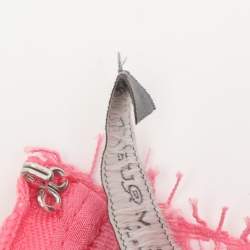 مملوكة مسبقًا فستان أليكساندر ماكوين دانتيل وردي متوسط الطول مقاس صغير (سمول)