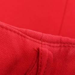 Pre Owned Alexander McQueen Red Wool Crepe Midi Dress S