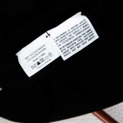 Pre Owned Alexander McQueen Black Stretch Knit Shimmer Mesh Insert Leggings S