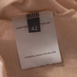 Alexander McQueen Peach Modal Jersey Layered Asymmetric Sleeveless Top M