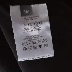 Alexander McQueen Black Floral Embellished Wool Top S
