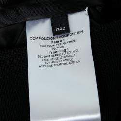 Pre Owned McQ by Alexander McQueen Black Zip Front Sleeveless Bomber Jacket M