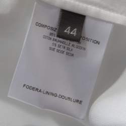 Alexander McQueen White Cotton Striped Piping Detailed Shirt M 