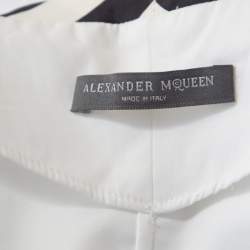 Alexander McQueen White Cotton Striped Piping Detailed Shirt M 