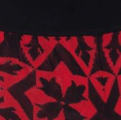 Alexander McQueen Black and Red Printed Knit Jogger Pants S 