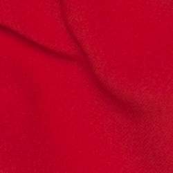 Pre Owned Alexander McQueen Coral Red Crepe Ruched Detail  Maxi Skirt L