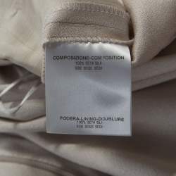 Pre Owned Alexander McQueen Cream Sheen Silk Balloon Pants S