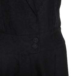 Pre Owned Alexander McQueen Black Jacquard Jumpsuit S