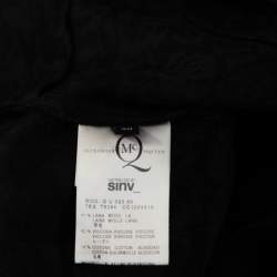 Pre Owned Alexander McQueen Black Jacquard Jumpsuit S