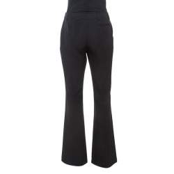 Alexander McQueen Black Wool Flared Trousers M