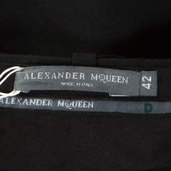 Alexander McQueen Black Wool Flared Trousers M