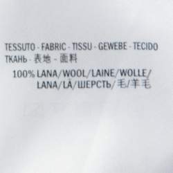 Pre Owned Alexander McQueen Black Wool Sculpt Rib Knit Peplum Cardigan S