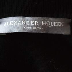 Pre Owned Alexander McQueen Black Knit Dolman Sleeve Sweater Dress M
