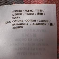 Pre Owned Alexander McQueen Red & Black Skull Print Cotton T-Shirt S