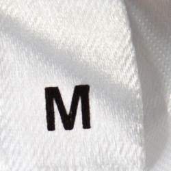 Pre Owned Alexander McQueen Monochrome Floral Jacquard Knit Skater Dress M