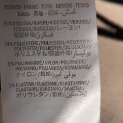 Pre Owned Alexander McQueen Black Jacquard Knit Peplum Cardigan M